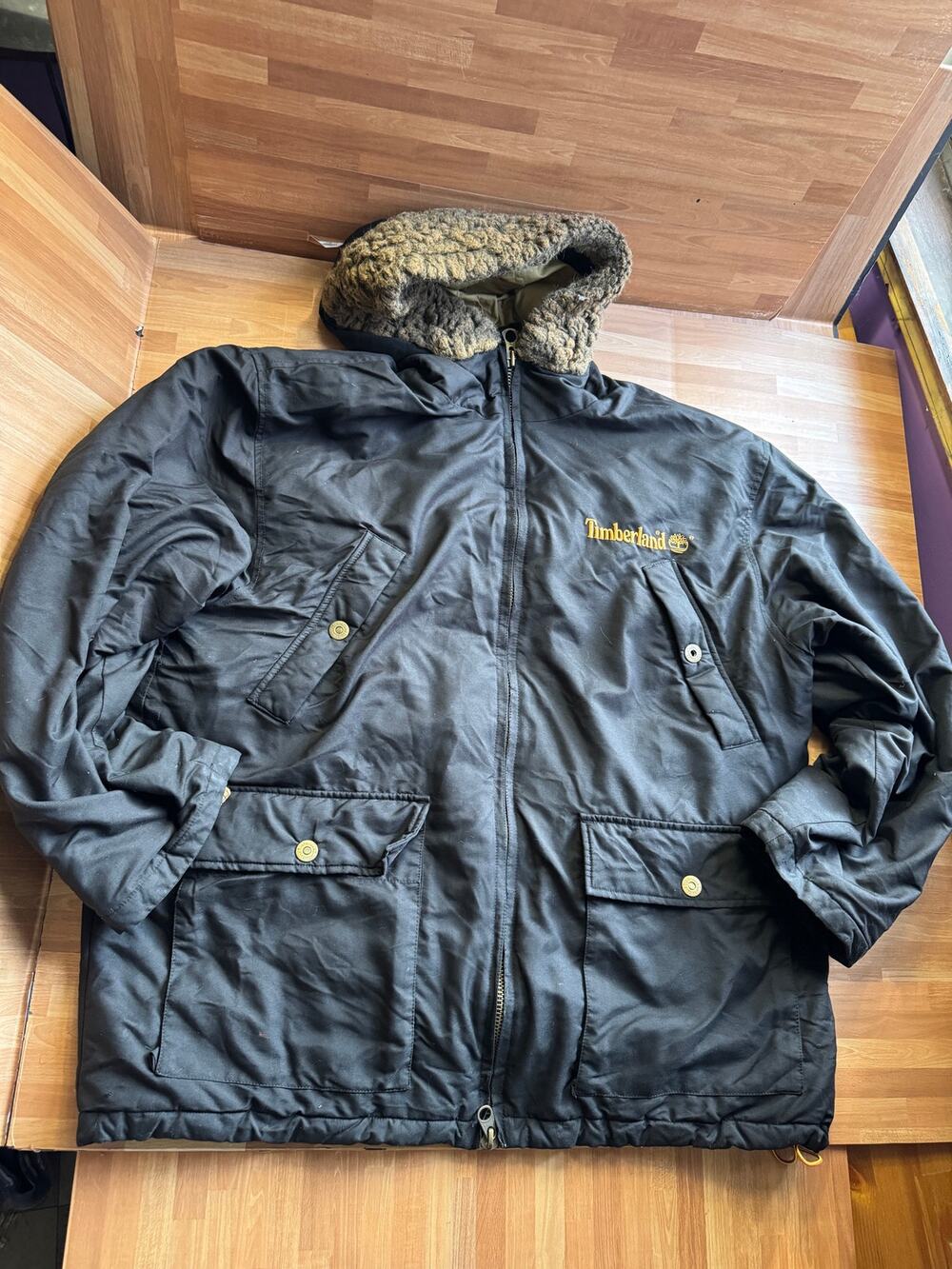 Vintage Timberland Weathergear Heavy Canvas Parka